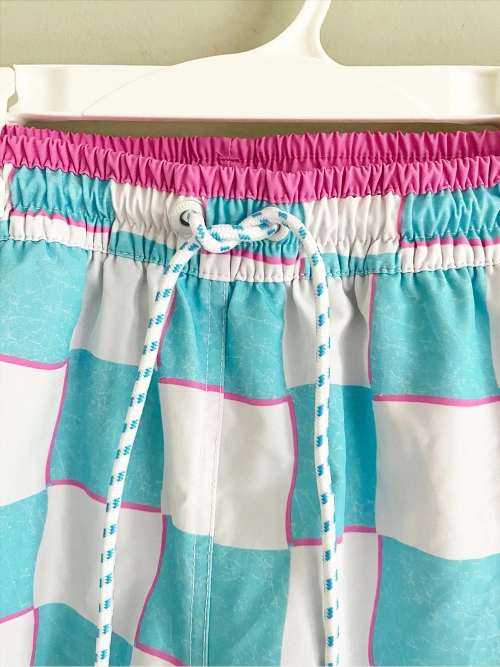 chubbies aqua checkerboard